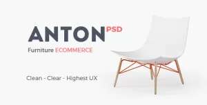 Anton Ecommerce Furniture PSD Template