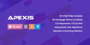 Apexis - Responsive Bootstrap 4 Software & WebApp HTML5 Template