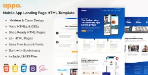 Appa - Mobile App Landing Page Template