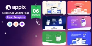 APPIX - Mobile App Landing Page Responsive React Template