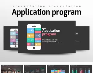 Application Program PowerPoint template - TemplateMonster