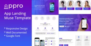 Appro-App Landing Muse Template