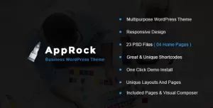 AppRock - Business, Portfolio WordPress Theme