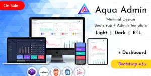 Aqua Responsive Admin Template Dashboard Web Apps