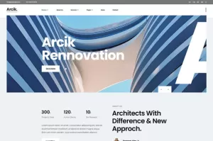 Arcik - Architecture & Interior Elementor Template Kit