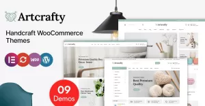 Artcrafty - Art Gallery and Home Decor WooCommerce Theme