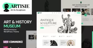 Artisie Art Gallery, Crafts and Museum WooCommerce Theme