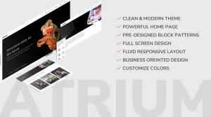Atrium - Clean and Modern Business WP Theme - Themes ...