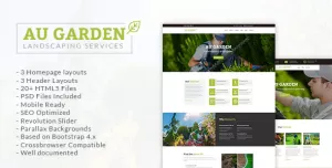 Au Garden - Landscaping & Gardening HTML5 Template