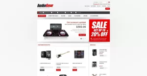 Audio Gear ZenCart Template