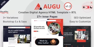 Augu - Technology Startup & Creative Agency HTML Template
