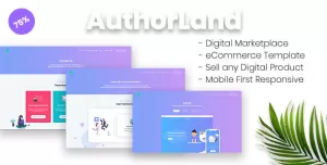 AuthorLand - Digital Marketplace eCommerce Template