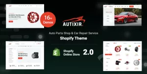 Autixir - Auto Parts Shop, Car Accessories Shopify Theme OS 2.0