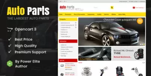 Auto Parts - Tools Opencart Theme