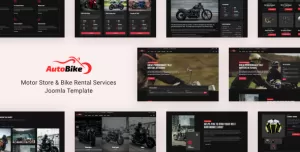 Autobike - Motorcycle Store & Bike Rental Services Joomla 5 Template
