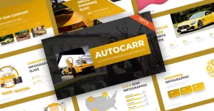 AutoCar Automotive PowerPoint Template - TemplateMonster