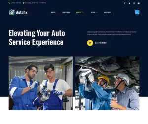 Autofix – Car Repair & Auto Services Elementor Template Kit