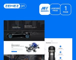 Autoluxe - Car Tuning - Jet Elementor Kit - TemplateMonster