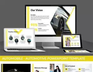 Automobile - Automotive PowerPoint template - TemplateMonster