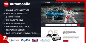 AutoMobile  Responsive Car Dealer WordPress Theme