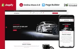 Automotive Auto Parts Store Shopify Theme - TemplateMonster