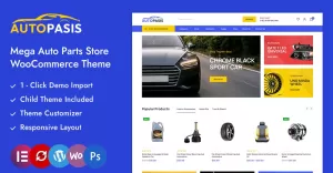 Autopassis - Automobile,  Auto Parts & Tools Shop Elementor WooCommerce Responsive Theme