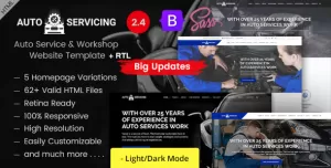 AutoServicing - Automobile Garage Operations Bootstrap 5 Template