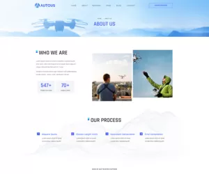 Autous - Aerial Photography & Videography Elementor Template Kit