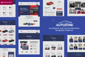 Autozone - Car Rental & Auto Service Elementor Template Kit