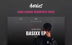 Avenus - Music One Page Modern WordPress Elementor Theme