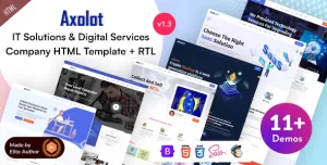 Axolot - Technology Services & IT Software Startup HTML Template