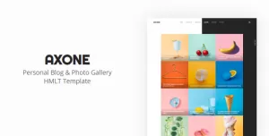 AXONE - Personal Blog & Photo Gallery Template