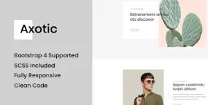 Axotic - Responsive Blog Site Template