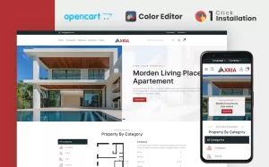 Axria - Real Estate Agency Opencart Theme - TemplateMonster