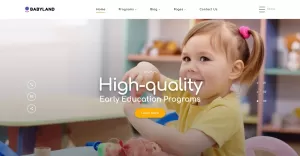 Babyland - Kids Center Multipage Clean HTML Website Template
