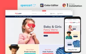Babywear Kids Fashion OpenCart Template - TemplateMonster