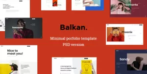 Balkan - Minimal portfolio PSD template