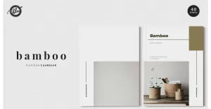 BAMBOO Furniture Lookbook Magazine Template - TemplateMonster
