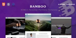 Bamboo - Personal Parallax Portfolio Template