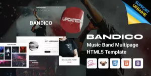 Bandico - HTML5 Music and Band Template