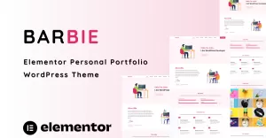 Barbie - Personal Portfolio One Page WordPress Theme