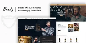 Bardy - Beard Oil eCommerce HTML Template