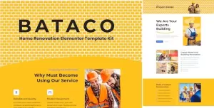 Bataco - Home Renovation & Construction Elementor Template Kit