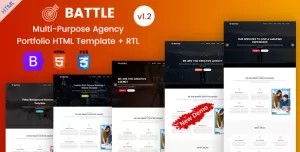 Battle - Multipurpose Agency & Portfolio HTML Template