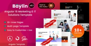 Baylin - Angular 16+ Marketing Agency & IT Solutions Template