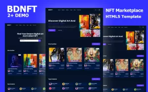 BdNFT - NFT Marketplace HTML5 Template - TemplateMonster