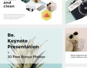 Be + 30 Photos - Keynote template