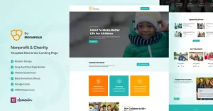Be Marvelous - NGO and Charity Ready to Use Elementor Template