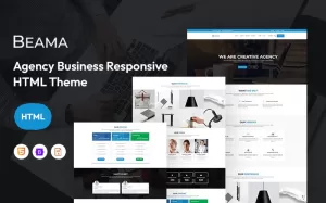 Beama – Agency Business Website Template - TemplateMonster