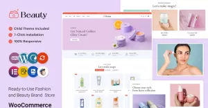 Beauty - Skincare, Cosmetics and Spa Store WooCommerce Elementor Theme